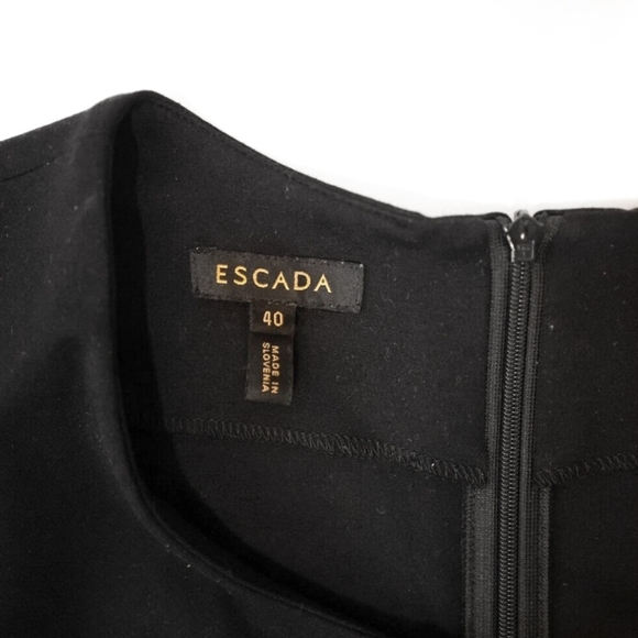 Escada Black Formal Dress Size 40 Pre-Owned - Picture 4 of 4
